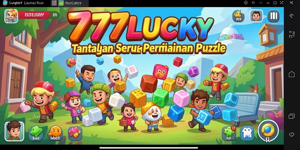 Screenshot utama 777LUCKY menampilkan gameplay Puzzle yang memukau.
