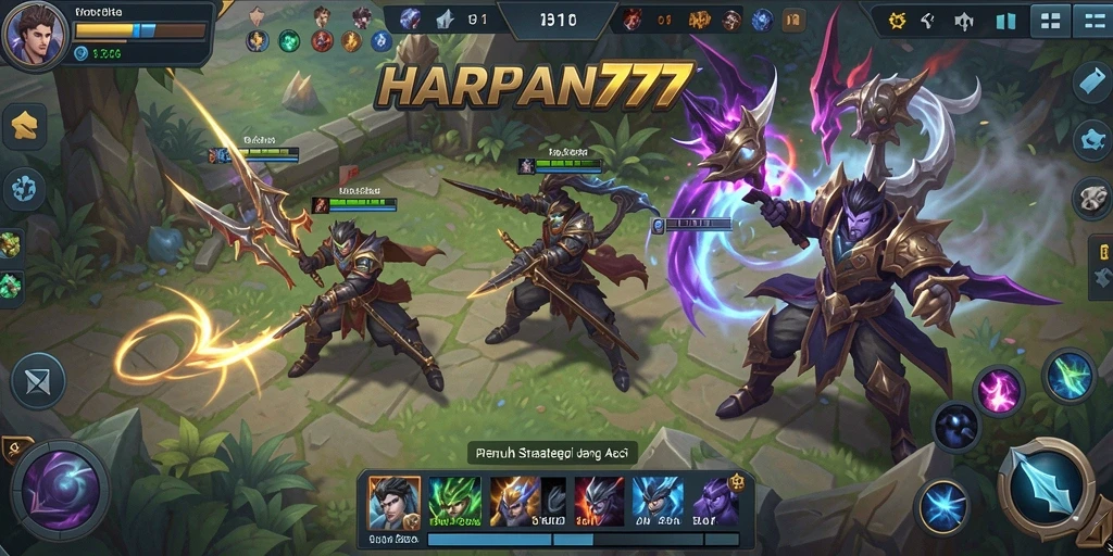 Menampilkan karakter unik dalam gameplay MOBA yang seru.