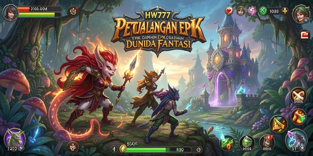 Tangkapan layar menunjukkan aksi menegangkan dalam petualangan RPG.