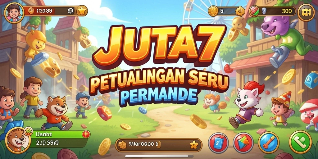 Tampilan menarik dari gameplay seru di JUTA7.