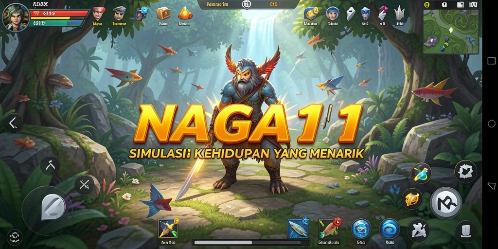 Tampilan gameplay <strong>NAGA11</strong> yang menampilkan interaksi karakter dalam dunia virtual.