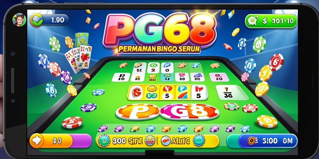 Tampilan gameplay PGG68 yang menarik dan penuh warna.