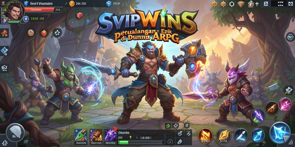 Gameplay seru SVIPWINS yang penuh aksi dan petualangan.