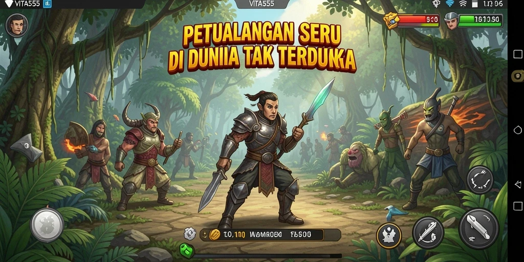Screenshot VITA555 menampilkan aksi petualangan mendebarkan.