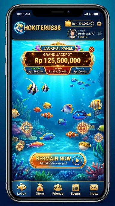 Tampilan antarmuka pengguna dari aplikasi hokiterus88 untuk unduhan yang mudah.